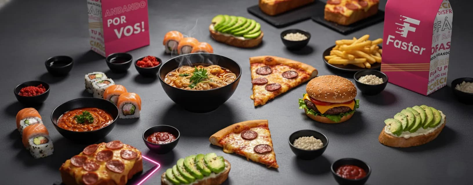 Fondo de comida delivery
